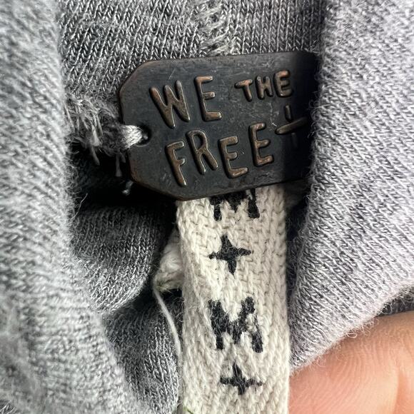 We the Free People Top Womens Sz M Oversized Gray Turtleneck Tunic Dolman Wool - Picture 10 of 14